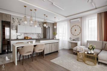 Декор кухни-гостиной