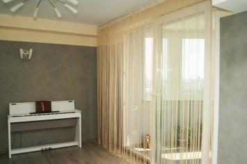 Нитяные шторы в гостиную