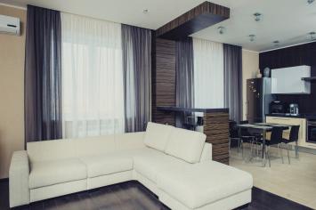 Гостиная-студия в современном стиле 