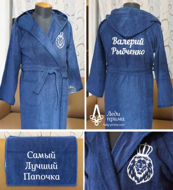 Вышивка на мужском халате